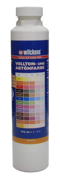 Wilckens® Vollton- und Abtönfarbe Weiß matt 750ml