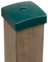 Abdeckkappe für Pfosten Kunststoff grün 90x90mm Abdeckkappe für Pfosten Kunststoff grün 90x90mm