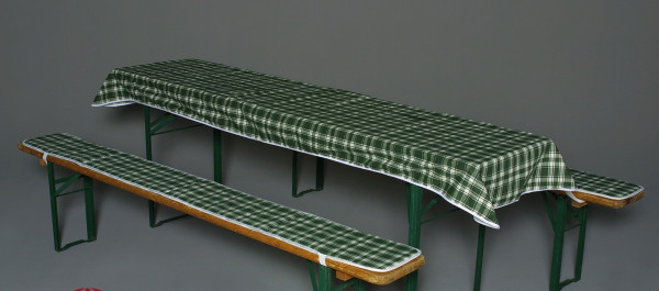 Doppler Auflagen für Bierzeltgarnitur / Festzeltgarnitur 70cm grün