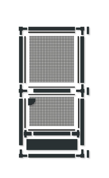 Insektenschutztür Plus 100x210 cm anthrazit