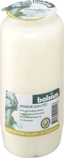 Bolsius Grablicht / Kompositionsöllicht Nr. 7 weiß