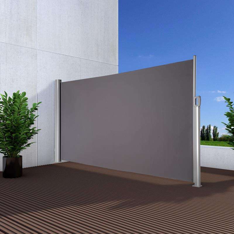DEMA Seitenmarkise 160x300 Cm Anthrazit – Sichtschutz, Wind- & Sonnenschutz Für Balkon & Terrasse