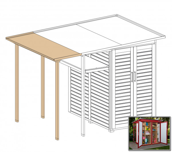 weka Garten [Q] Modul Family, seitlicher Anbau off