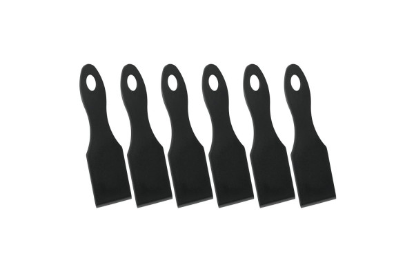 METALTEX Raclettespachtel schwarz 14x4cm 6 Stück