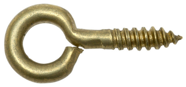 Ringschrauben 6 × 16 mm, Messing, 10 Stück