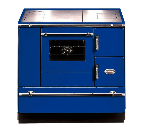 Küchenherd Wamsler K138CL Creative-Line blau Stahlfeld Ans links