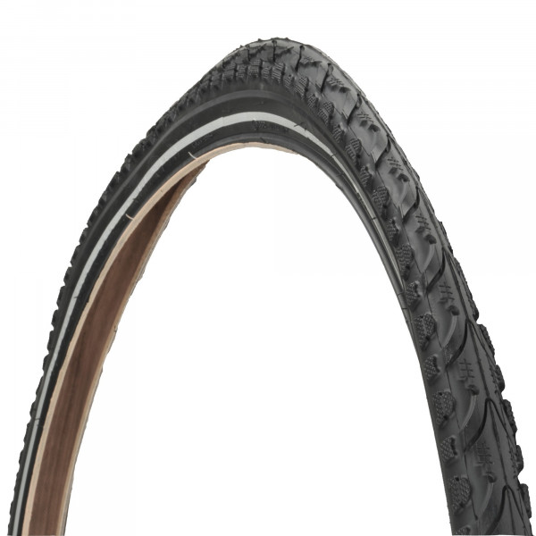 Fischer Fahrradreifen 28x1,75&quot; Trek Pannenstopp schwarz Reflex