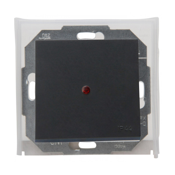 ATHENIS – Wechsel-/Kontrollschalter mit Federplatte anthrazit