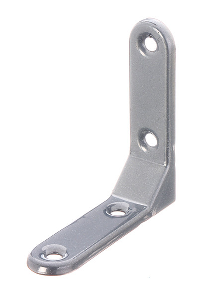 Zierwinkel Alberts aluminiumgrau geprägt 75x75x20mm