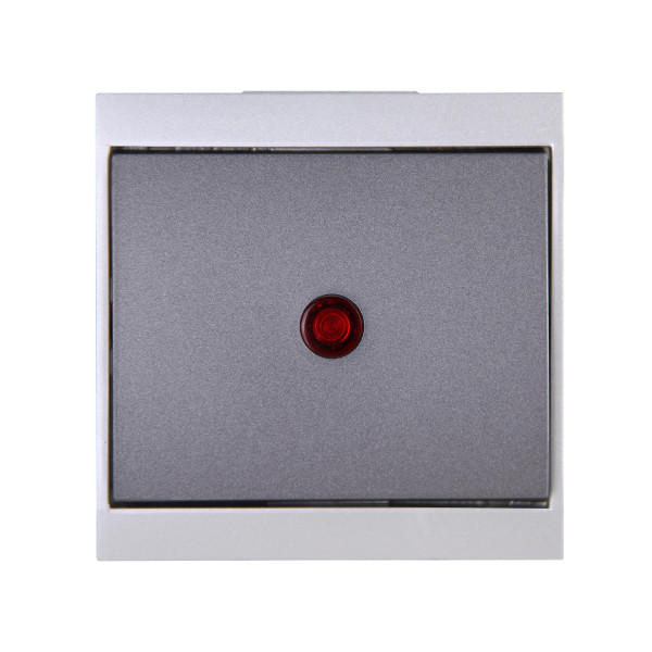 Kontrollschalter 10AX, 250V~, MALTA, anthrazit/silber