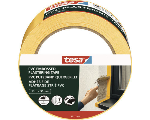 tesa® Putzband PVC gelb 50 mm x 33 m