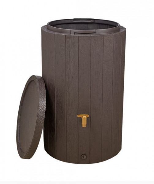 MADERA Regenspeicher 220L braun mit Deckel