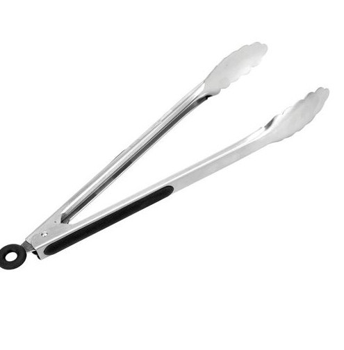 Edelstahl Grill und Küchenzange 34 cm
