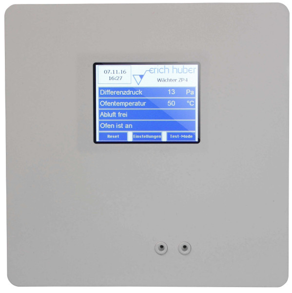 Rauchzugwächter ZP4 Plus Set Unterputz Erich Huber Touchscreen