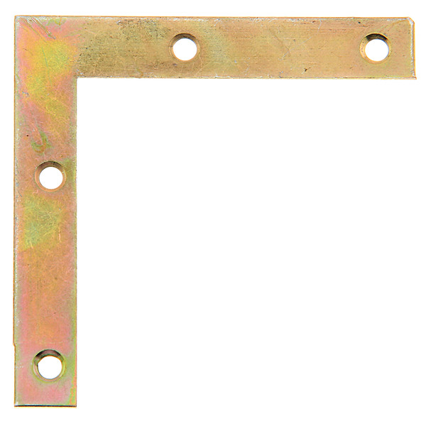 GAH Alberts Möbelwinkel 75x75x12mm Stahl gelb verzinkt