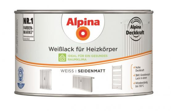 Alpina Weißlack für Heizkörper seidenmatt 300ml