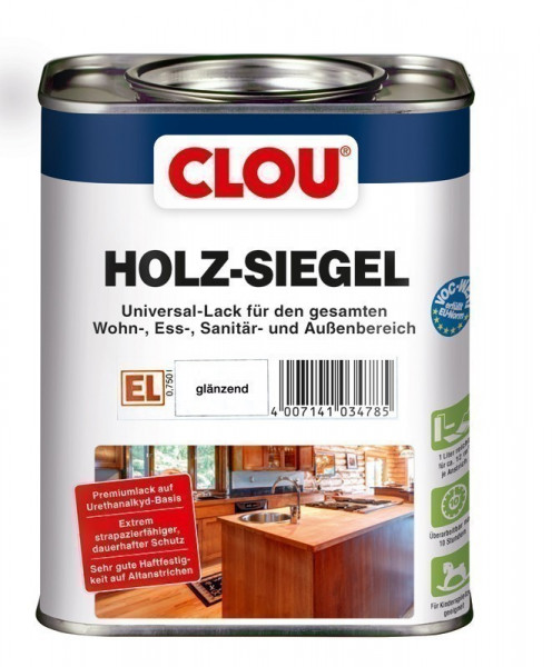 Holzsiegel CLOU Universal Klarlack glänzend 750 ml