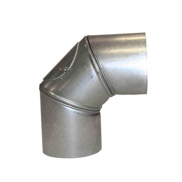 Ofenrohr / Rauchrohr FAL Bogeknie 90° Ø120mm 3tlg. mit Tür