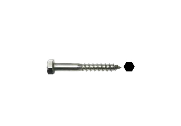 SWG Holzschraube Edelstahl Sechskantkopf DIN571 8x40mm 50 Stück