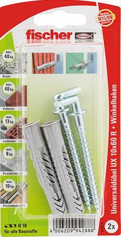 Universaldübel UX 10 x 60 WH K SB-Karte