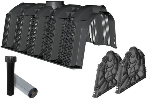 Graf Sicker-Tunnel Versickerungsset 1.500 l LKW-befahrbar, 5 Module