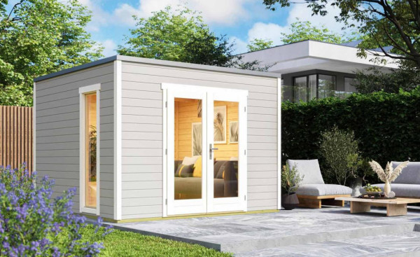 Gartenhaus P 285, hellgrau 300 x 250