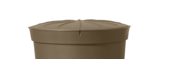 Graf Deckel zu Regentonne Siena rund 300 L taupe Regentonne