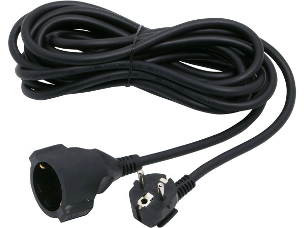 Schuko Verlängerungskabel Schwarz 5 m