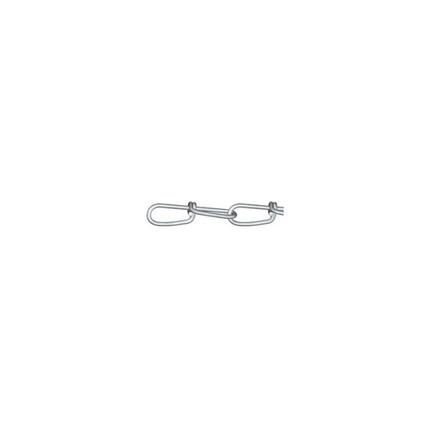 Knotenkette Nr. 10, 1,0 mm, DIN 5686, Stahl verzinkt, Meterware