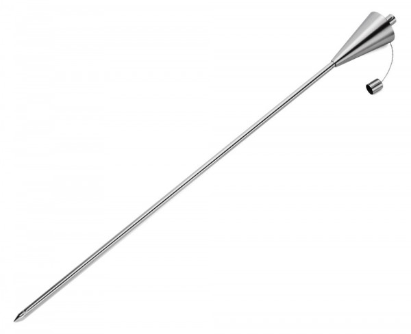 Öl-Lampe / Öl-Stabfackel Zylinder Boomex Deco Edelstahl geb.110cm