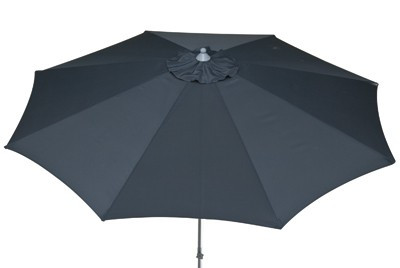 Sonnenschirm / Gartenschirm Siena Garden Push Up 8-teilig Ø300cm grau