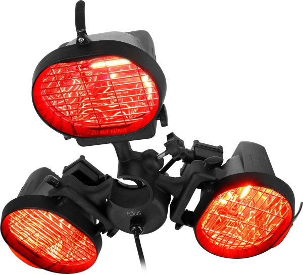 Terasenstrahler Sonnenschirm Heizung 3 Lampen