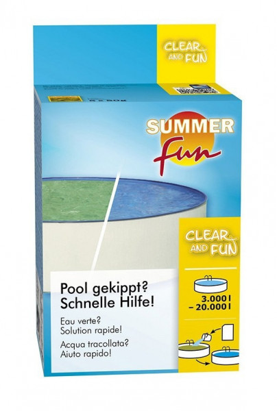 SUMMER fun Clear and Fun Pool gekippt? Schnelle Hilfe!