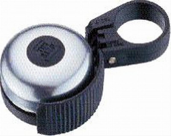 Glocke E-Bike schwarz-silber