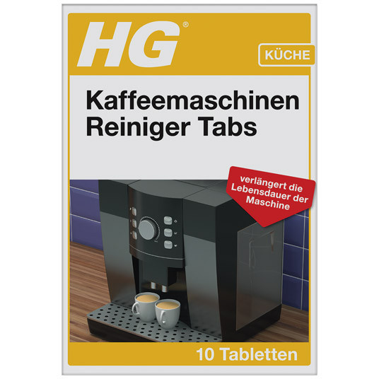 HG universelle Reinigungstabletten für Kaffeemaschinen 10 Tabletten