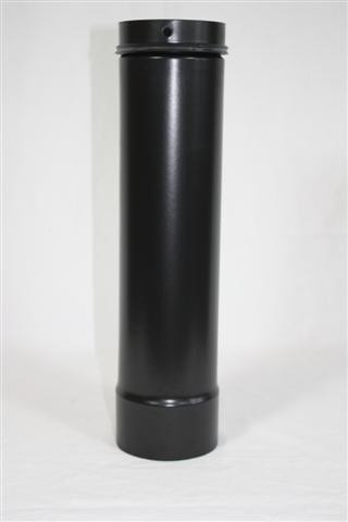 Ofenrohr Teleskop-Anschlußrohr Ø 80 x 400 mm mit Dichtung