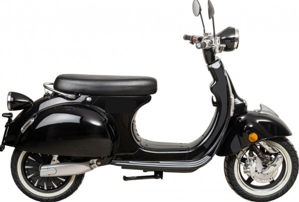 Ginabella Elektroroller 80Kmh E-Roller Retro Classic schwarz
