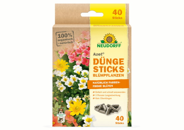 Neudorff Azet Düngesticks für Blühpflanzen 40 Stück