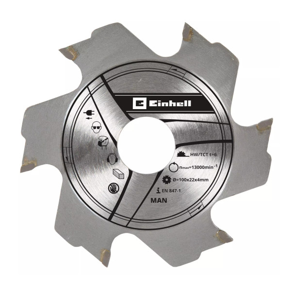 Fräserblatt 100x22x3,8 mm 6Z