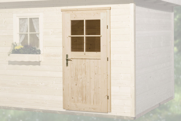 Gartenhaustür für Wandstärke 45 mm 182x97cm
