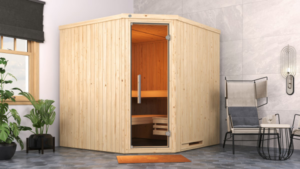 Weka Elementsauna Ecksauna VARBERG 3 GT