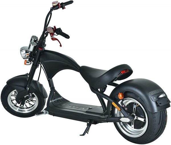 C9 Elektroroller 45Kmh E-Chopper Motorroller schwarz