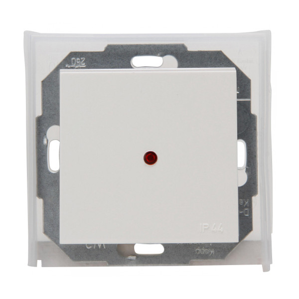 ATHENIS – Wechsel-/Kontrollschalter mit Federplatte reinweiß