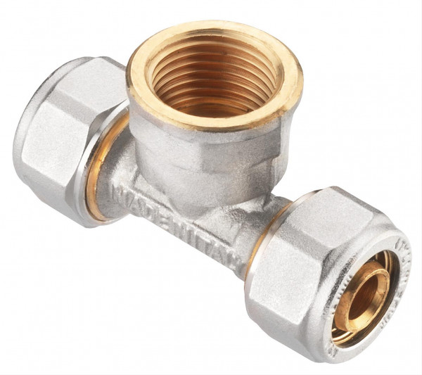 VRS T-Stück 16mm x 1/2&quot; IG kpl.