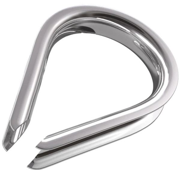 Dörner + Helmer Edelstahl-Kausche 3 mm – Rostfreier Seilschutz