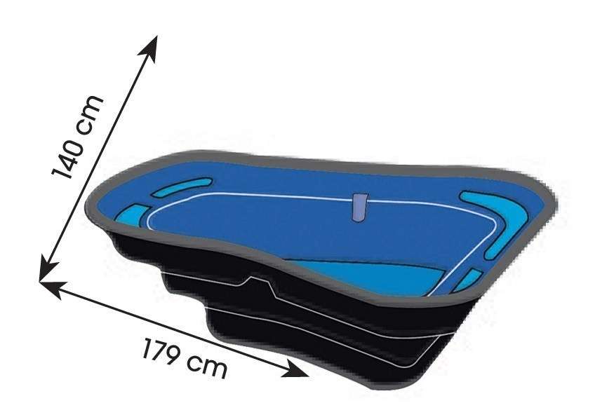Gartenteich / Teichbecken Ubbink Start 500 HDPE 500 L179x140cm