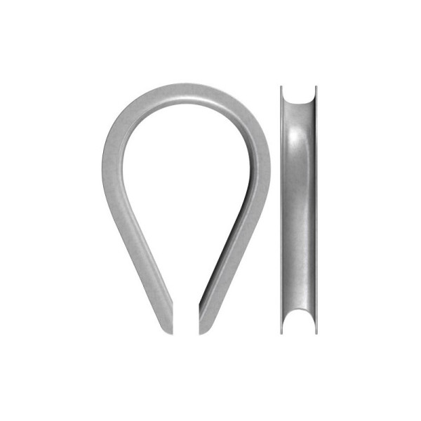 Dörner + Helmer Seilkauschen 5 mm – Verzinkt, 2 Stück