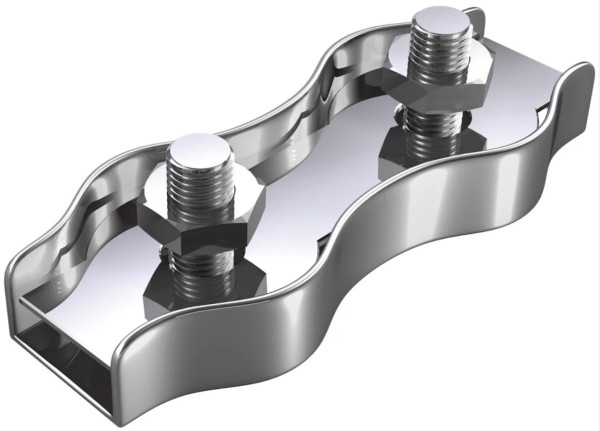 Duplex Drahtseilklemme – Edelstahl rostfrei – für 6 mm Seile