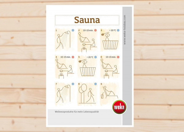 Weka Sauna Baderegeln