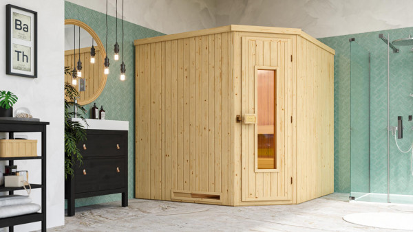 Weka Elementsauna Ecksauna VARBERG 3 HT